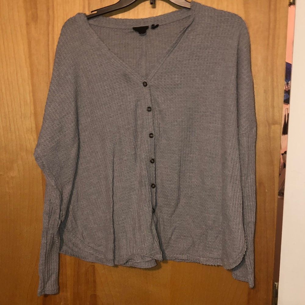 Out from Under Jojo Waffle Thermal Top UO - Picture 3 of 5